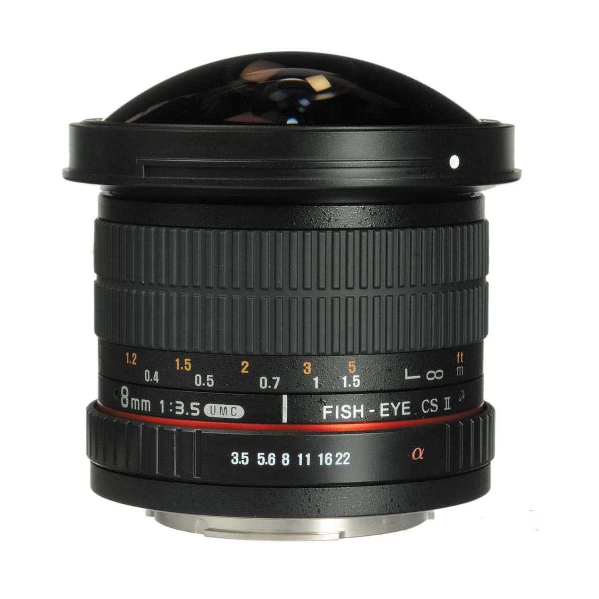 Rokinon HD8M-NEX - Lente Ojo de pez HD de 8 mm f/3.5 con Capucha extraíble para Sony E-Mount DSLR