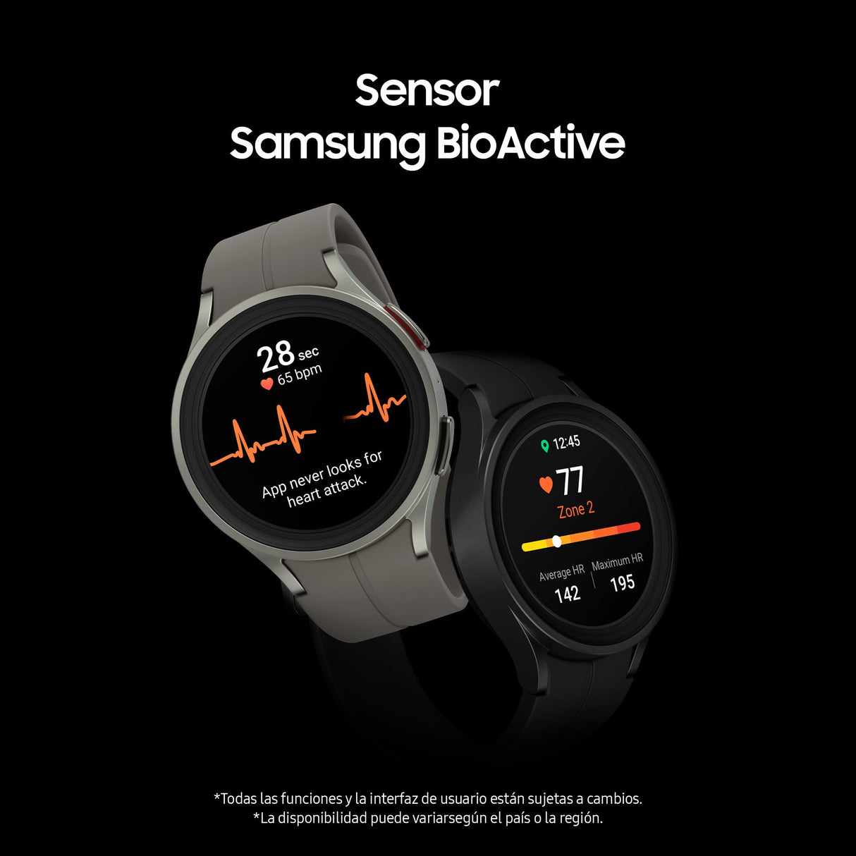SAMSUNG Galaxy Watch5 Pro LTE, 45 mm + Correa de Recambio - Smartwatch, Control de Salud, Seguimiento Deportivo, Batería de Carga Rápida, Negro (Versión Española)
