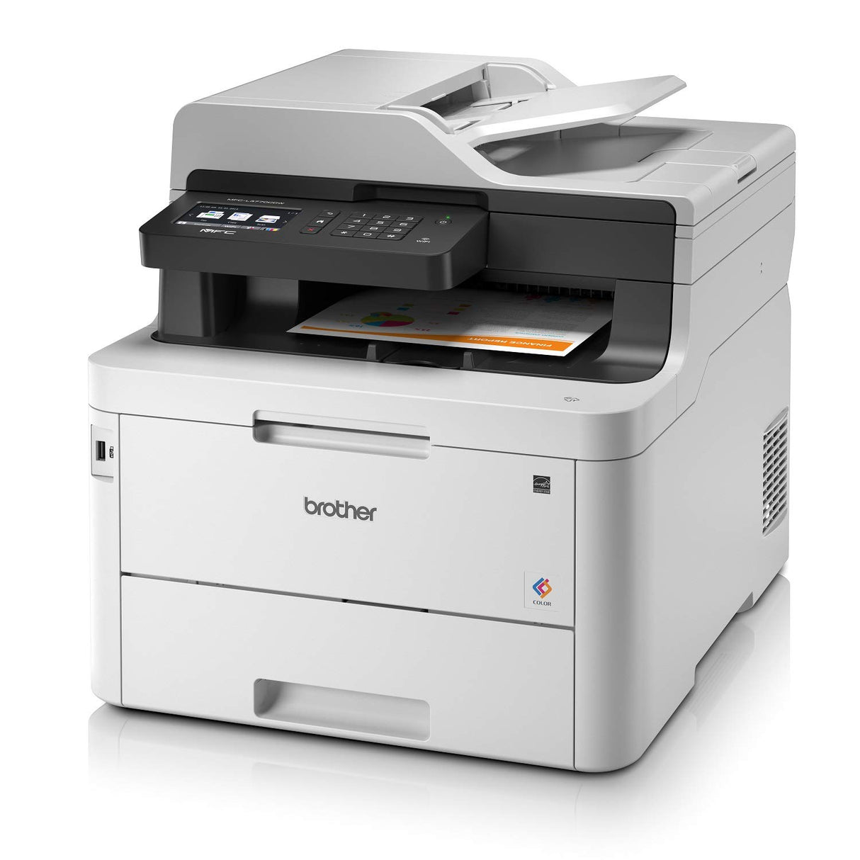 Brother MFC-L3770CDW - A Color - Impresora multifunción (Wifi, USB 2.0, 512 MB, 800 MHz, 24 ppm, 430 W) blanco