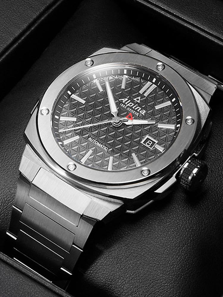 Alpina Reloj Analógico para Hombre de Cuarzo con Correa en Acero Inoxidable mid-39660