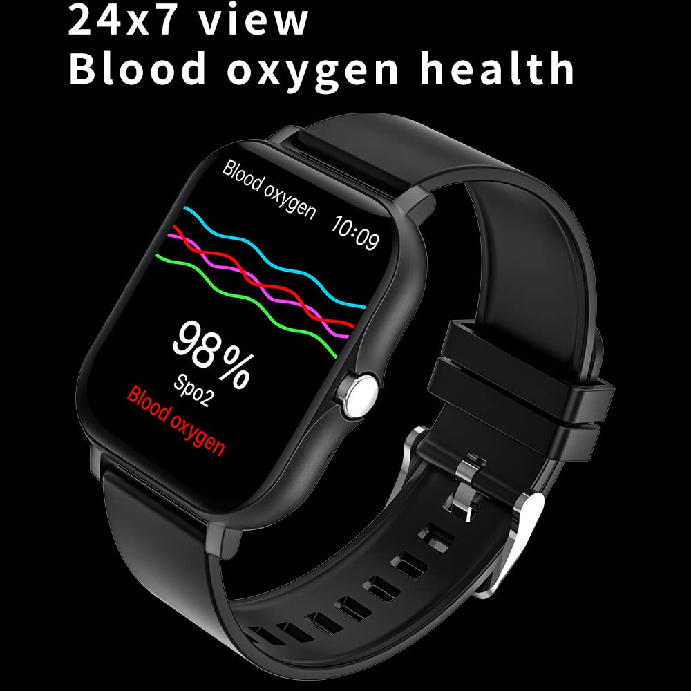 MAMESO Smartwatch, Fitness Tracker Watch HD Pantalla táctil, Smart Watch con podómetro/Sueño/Monitor de frecuencia cardíaca/Sport Fitness Tracker para Android/iOS (Gris, P8)