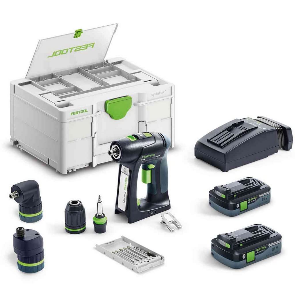 Festool Taladro atornillador a batería C 18 HPC 4,0 I-Set