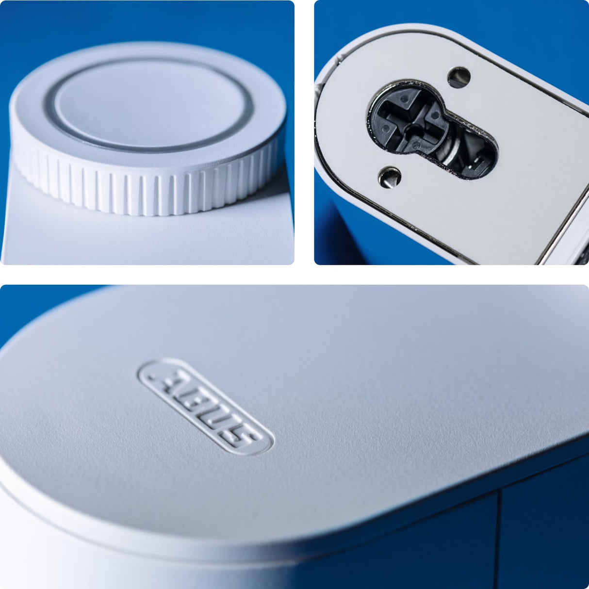 ABUS Loxeris One - Accionamiento de cerradura de puerta inteligente para abrir y cerrar la puerta de entrada mediante aplicación, cerradura electrónica con control de acceso, fácil montaje sin tirar