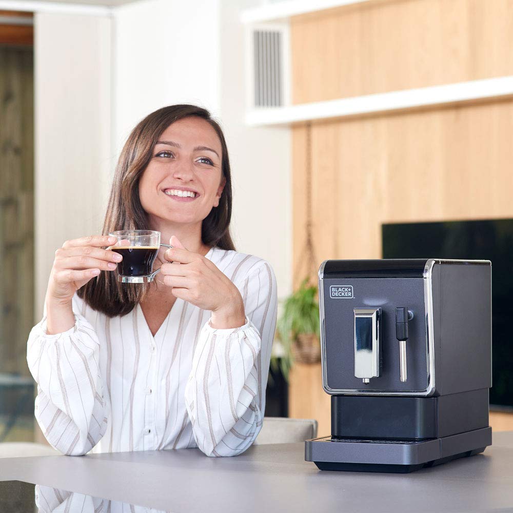 Black+Decker Cafetera Automatica, Negro, 1470 W