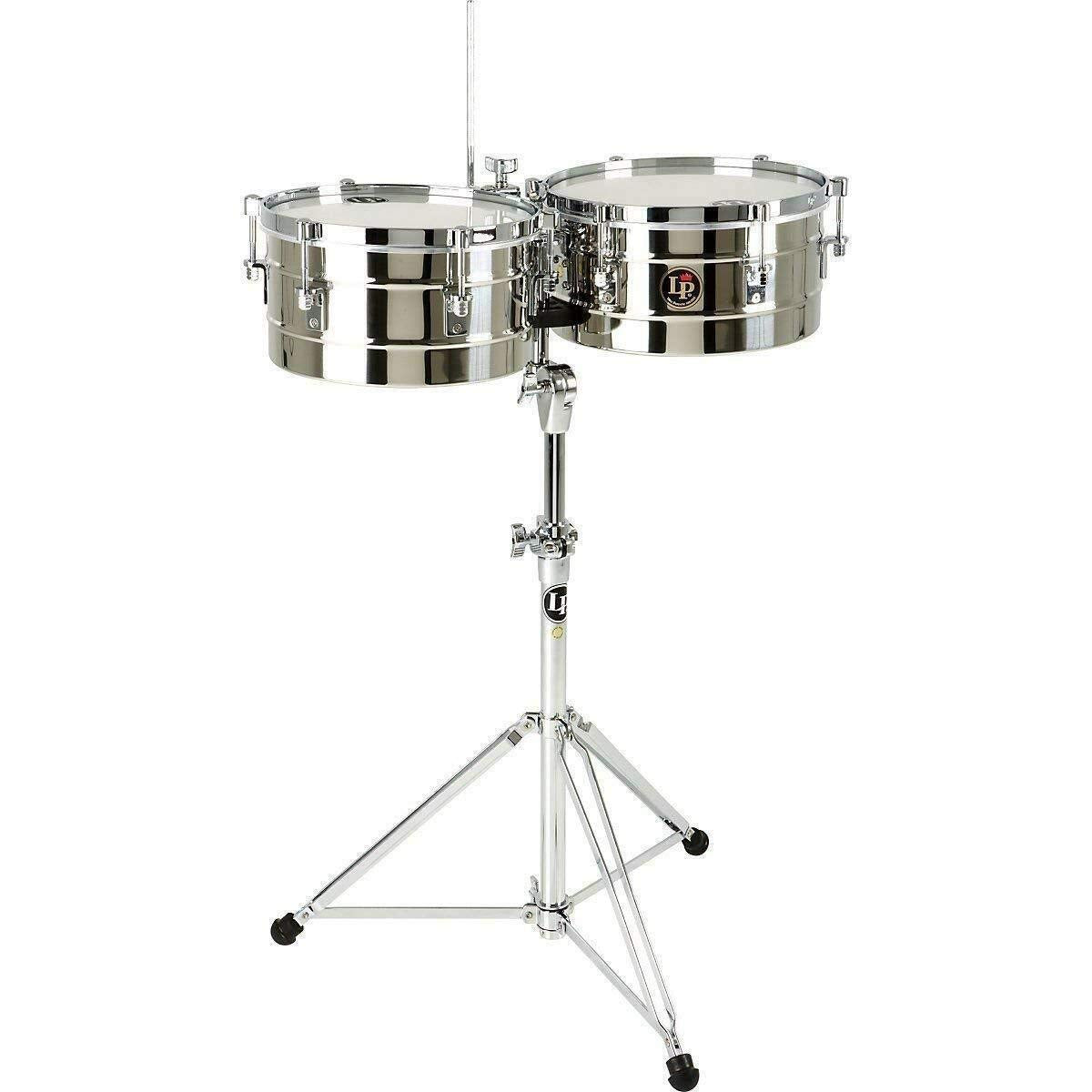 LP Latin Percussion Timbales Tito Puente Acero Inoxidable 12"/13" LP255-S