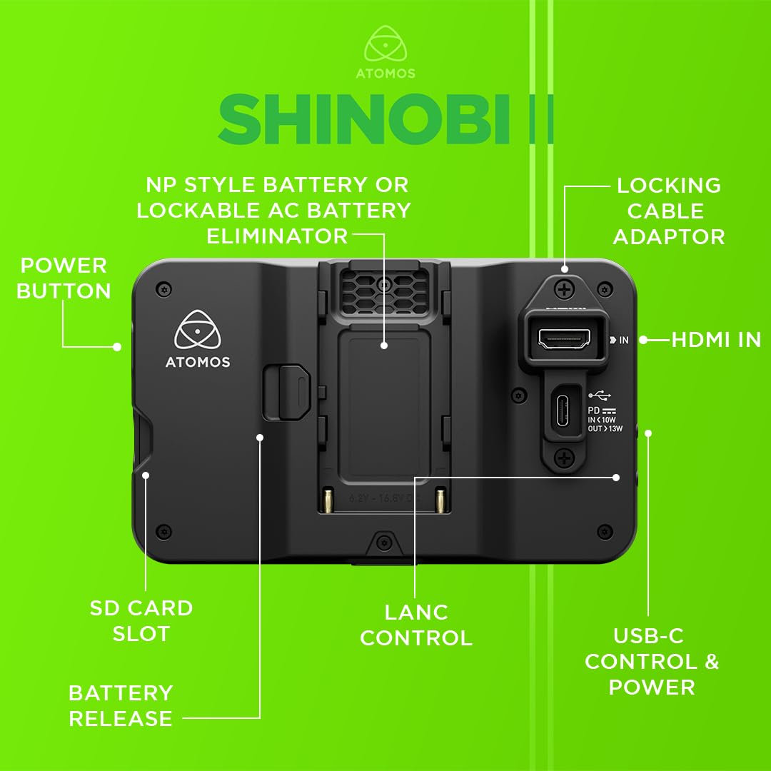 Atomos Shinobi II (ATOMSHB003) Negro