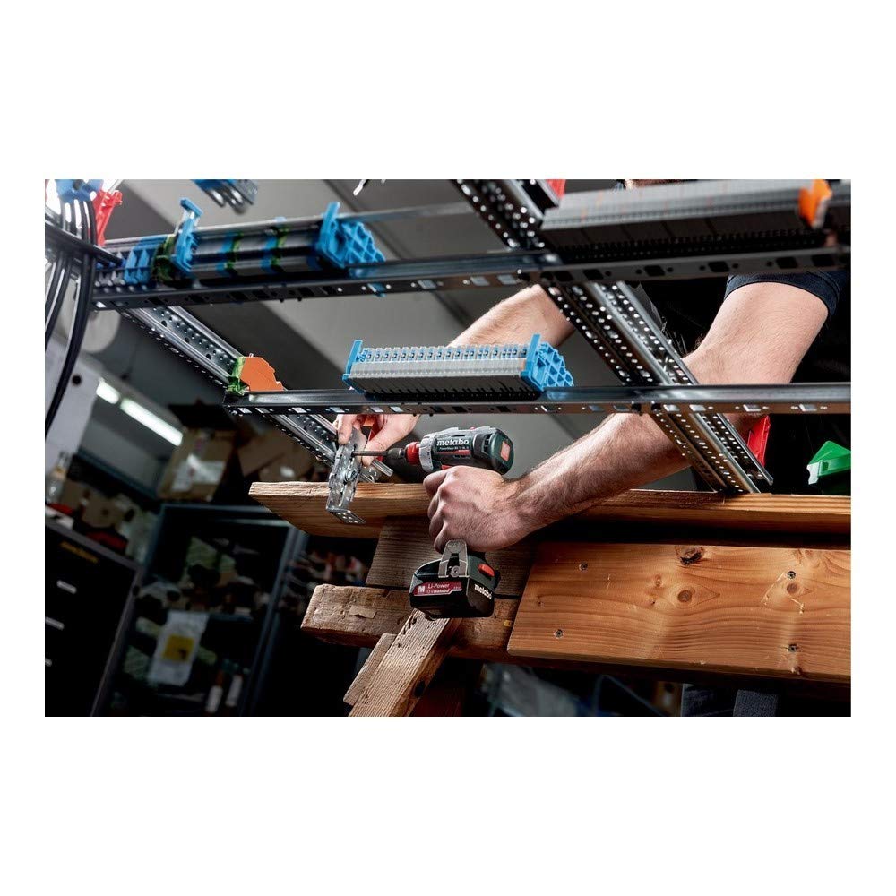 METABO MÁQUINAS - Metabo POWERMAXX BS 12 BL Q Sin llave Negro, Verde, Rojo, Plata 1650 RPM 1,1 kg - Taladro eléctrico (1650 RPM, 1 cm, 2,5 cm, 45 Nm, 18 Nm, 398,3 in-lb)