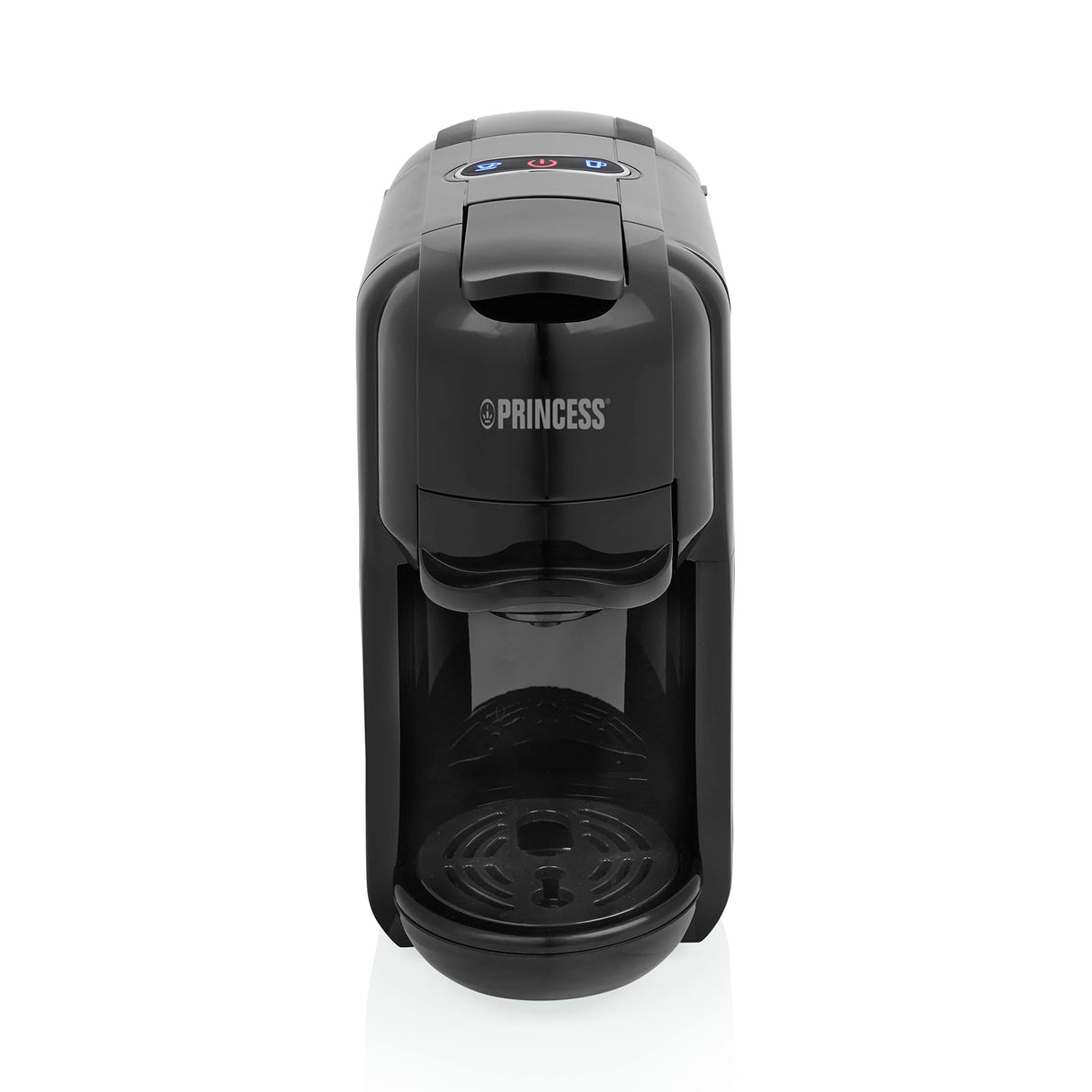 Princess 249452 Máquina de café multicápsulas con adaptadores para cápsulas Nespresso, Dolce Gusto y monodosis ESE, 19 bares de presión, depósito de agua extraíble de 600 ml, 1450 W