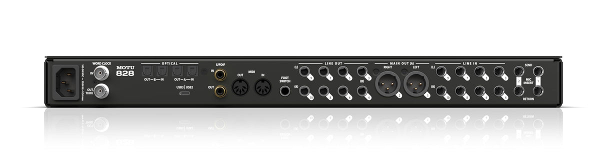 MOTU 828 (2024) 28 x 32 USB 3.1 Audiointerface - Interfaz de audio USB