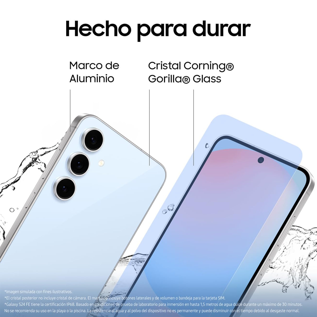 Samsung Galaxy S24 FE 256GB + Cargador - Teléfono Móvil con IA, Smartphone Android, 8 GB RAM, Cámara 50MP, Batería Larga Duración, Libre, Amarillo (Versión Española)