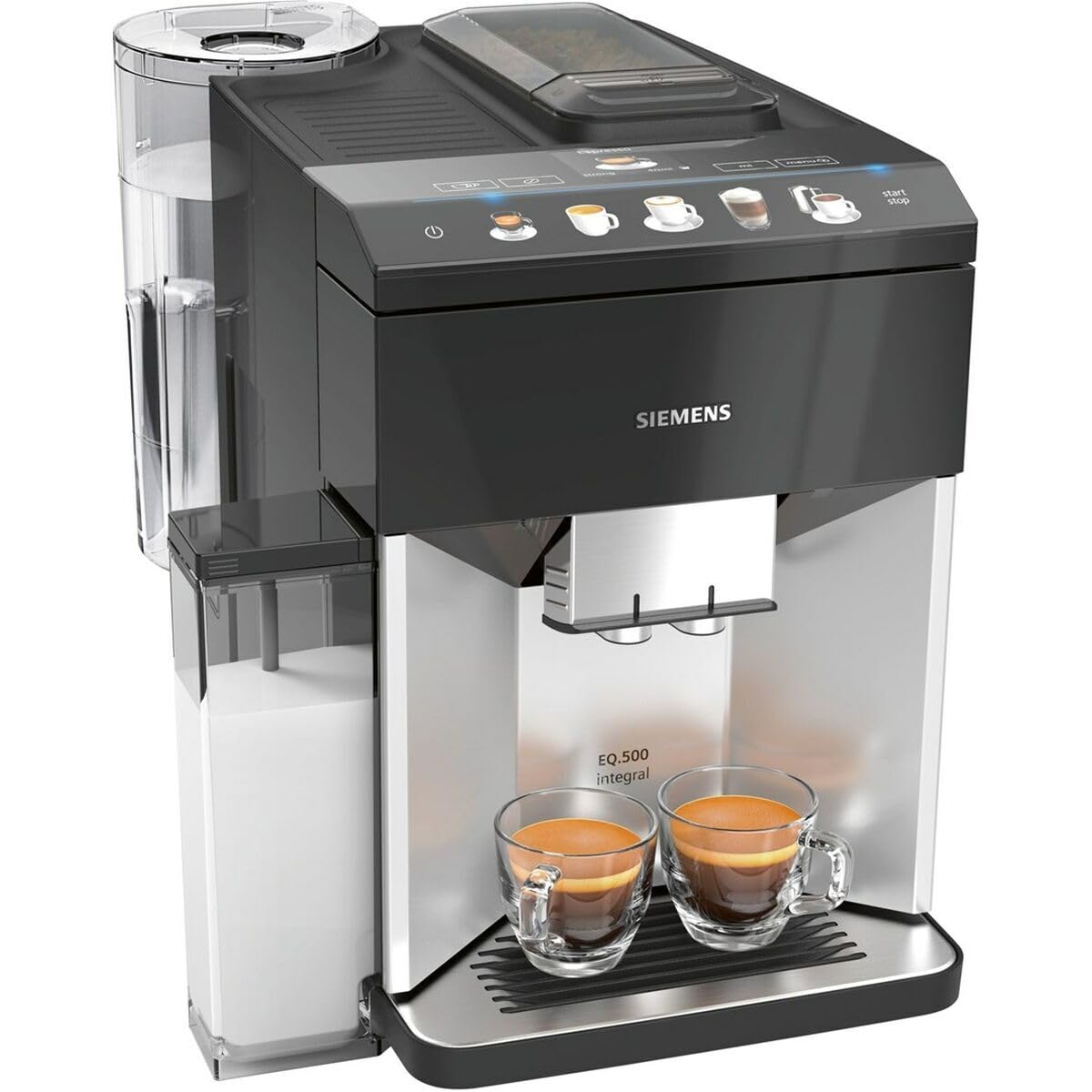 SIEMENS Expresso con amoladora EQ 500 Integral 1500 W Plata