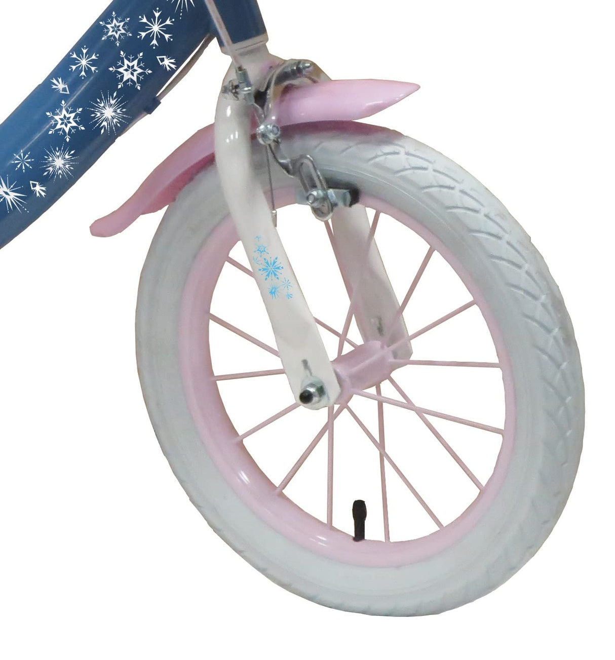 Vélo ATLAS Vélo Reine Des Neiges 14'' Fille Bicicleta de 14 Pulgadas para niños, Frozen, Azul y Blanco