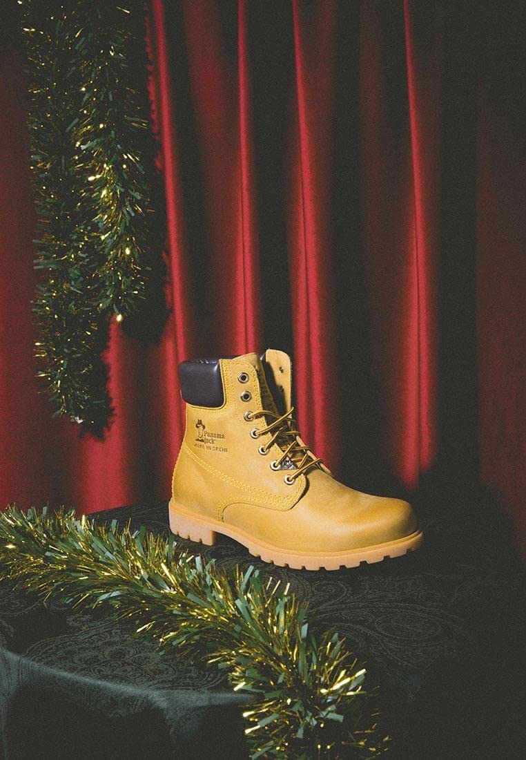 Panama Jack Panama 03 C1 - Náuticos de cuero hombre, color amarillo, talla 42