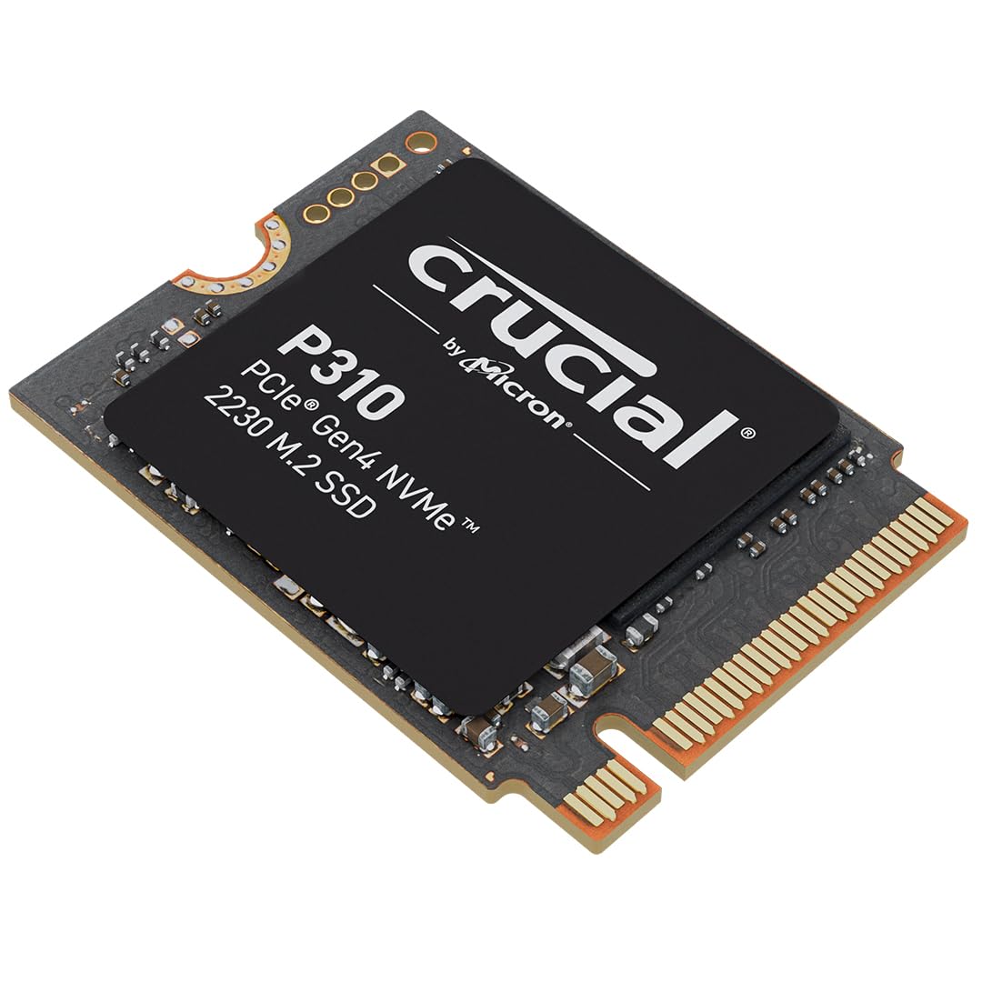 Crucial P310 SSD 2TB PCIe Gen4 NVMe M.2 2230, hasta 7.100 MB/s, Compatible con Steam Deck, ASUS ROG Ally, MSI Claw & Microsoft Surface, Disco Duro - CT2000P310SSD2