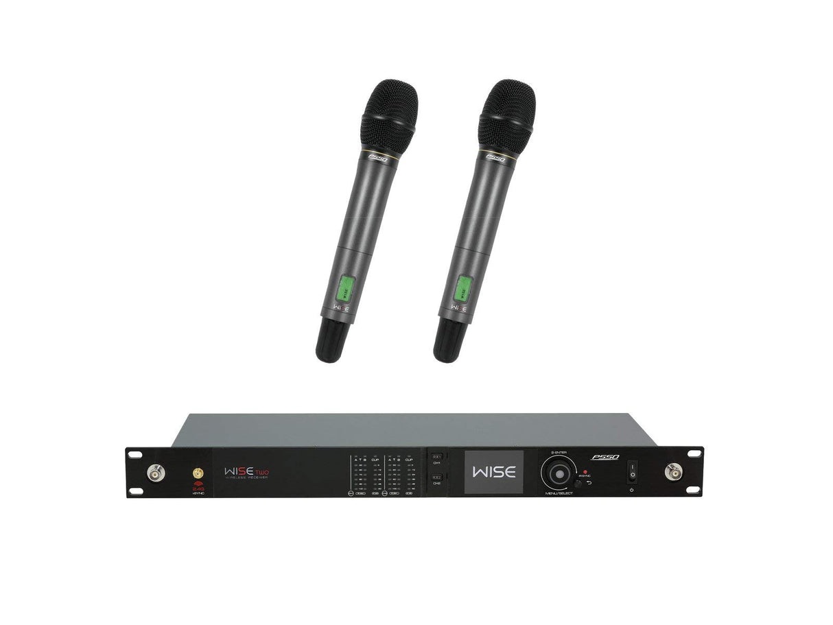 PSSO Set Wise Two + 2 x con micrófono inalámbrico 823-832/863-865 MHz