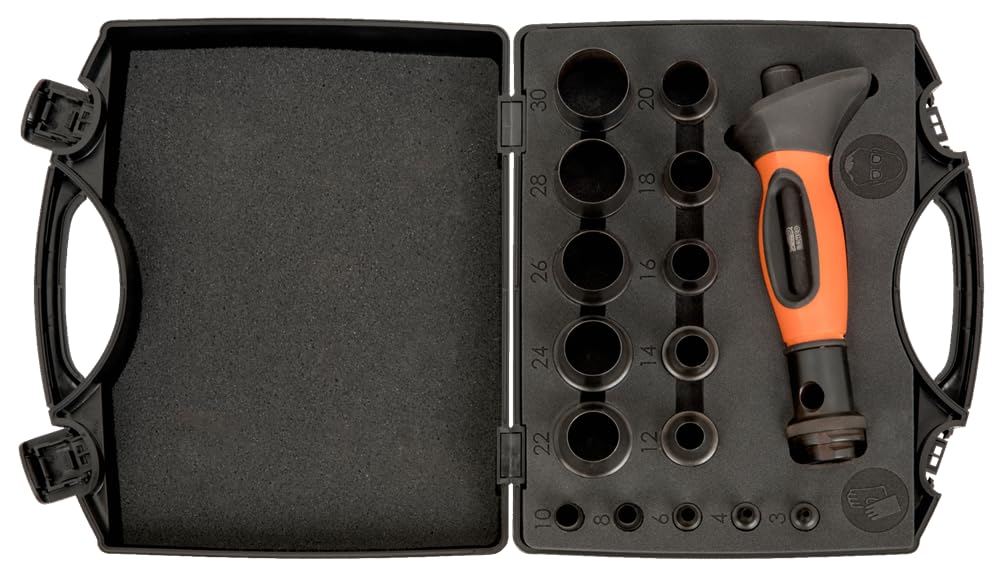 Bahco 400.003.030 - Juego Sacabocados, 16 Piezas