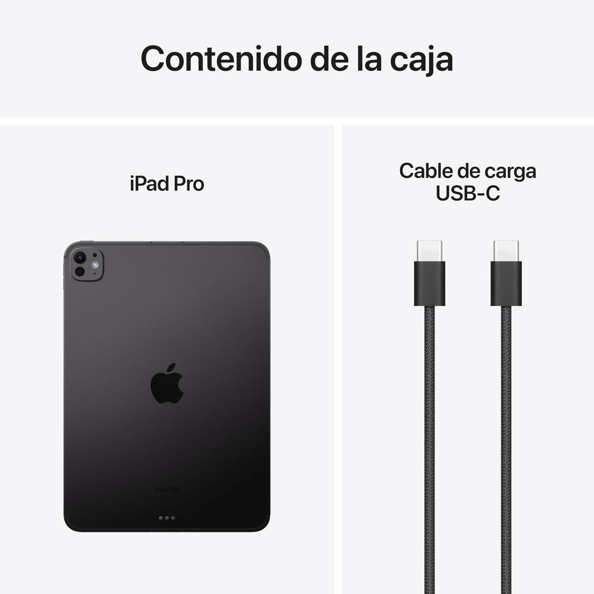 Apple iPad Pro de 11 Pulgadas (M4): Ultra Retina XDR, 1 TB, cámara Frontal de 12 Mpx en Horizontal y Trasera de 12 Mpx, Wi-Fi 6E y 5G, autonomía de Sol a Sol, Vidrio estándar - Negro Espacial