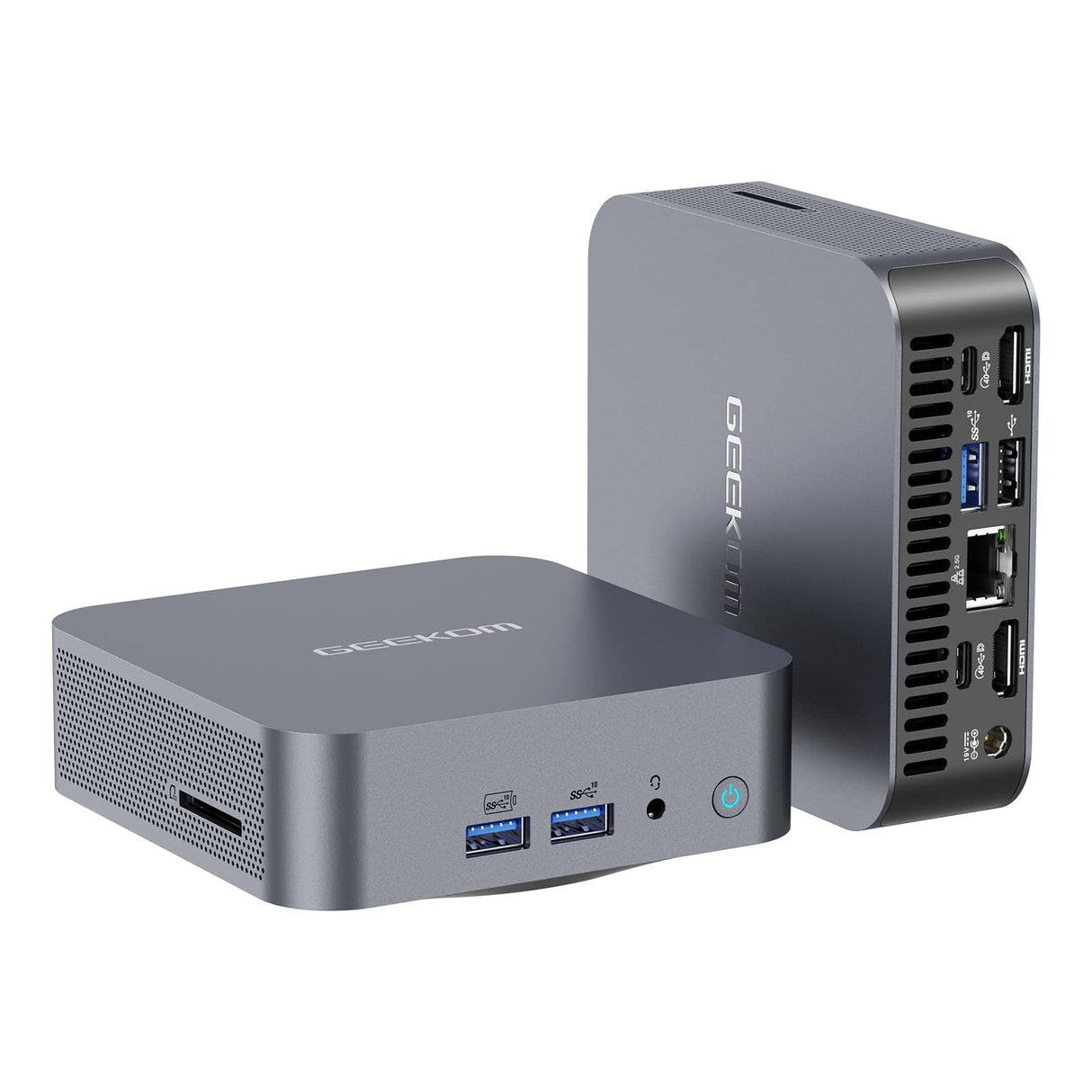 GEEKOM GT13 Pro Mini PC, 13ª generación i7-13620H (10 núcleos, 16 Hilos, hasta 4,9 GHz) 32 GB DDR4 1TB M.2 PCIe SSD Mini Ordenador, Mini PC de sobremesa Windows 11 Pro, Wi-Fi 6E | 8K UHD | USB4*2