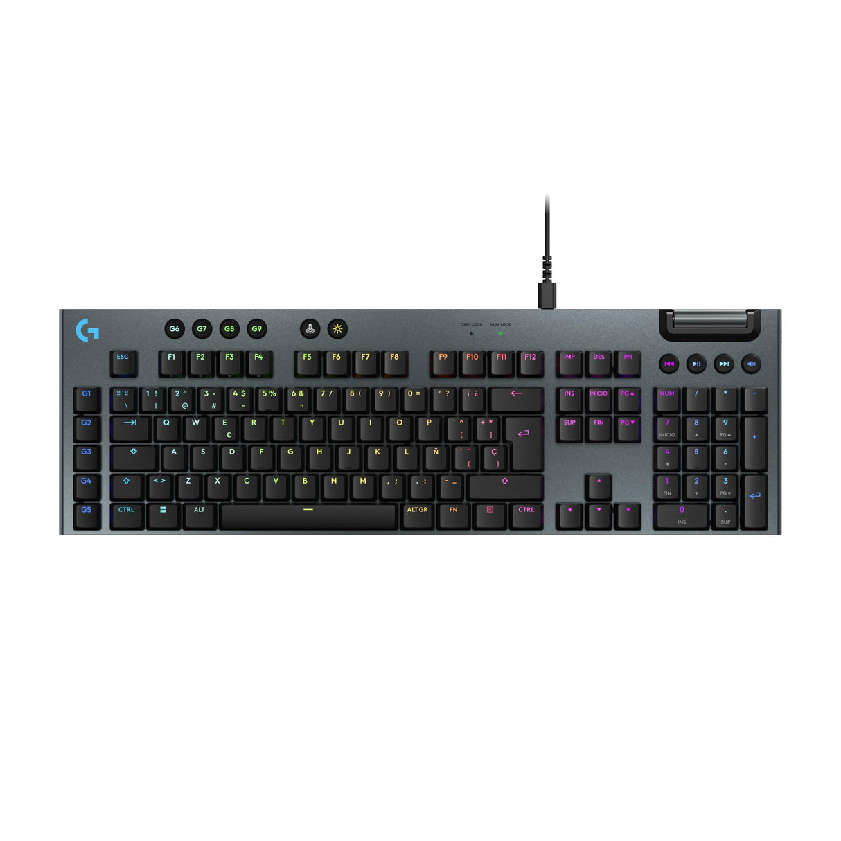 Logitech G G915 X Low Profile Wired Gaming Keyboard - US QWERTY-Layout