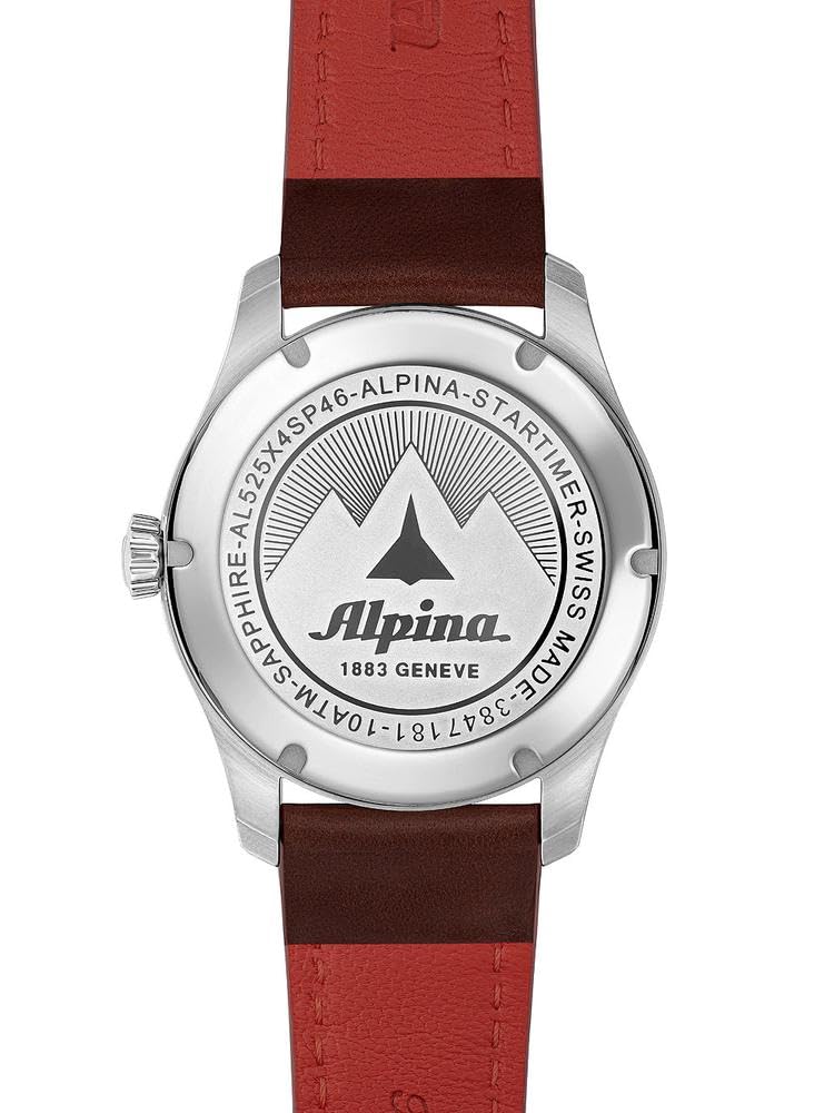 Alpina Reloj Analógico para Hombre de Cuarzo con Correa en Acero Inoxidable mid-39657