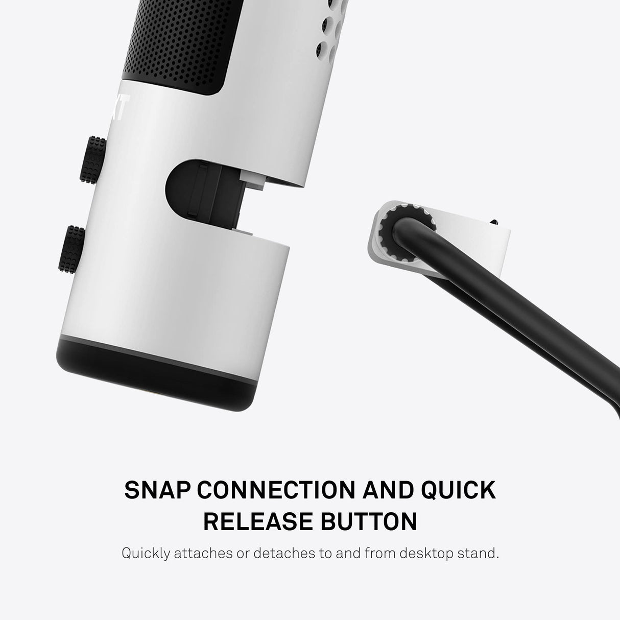 NZXT Capsule, Ap-WUMIC-W1, Micrófono de transmisión USB, Audio de Calidad, Patrón Polar cardioide unidireccional, Captura de Voz de Alta resolución, Blanco