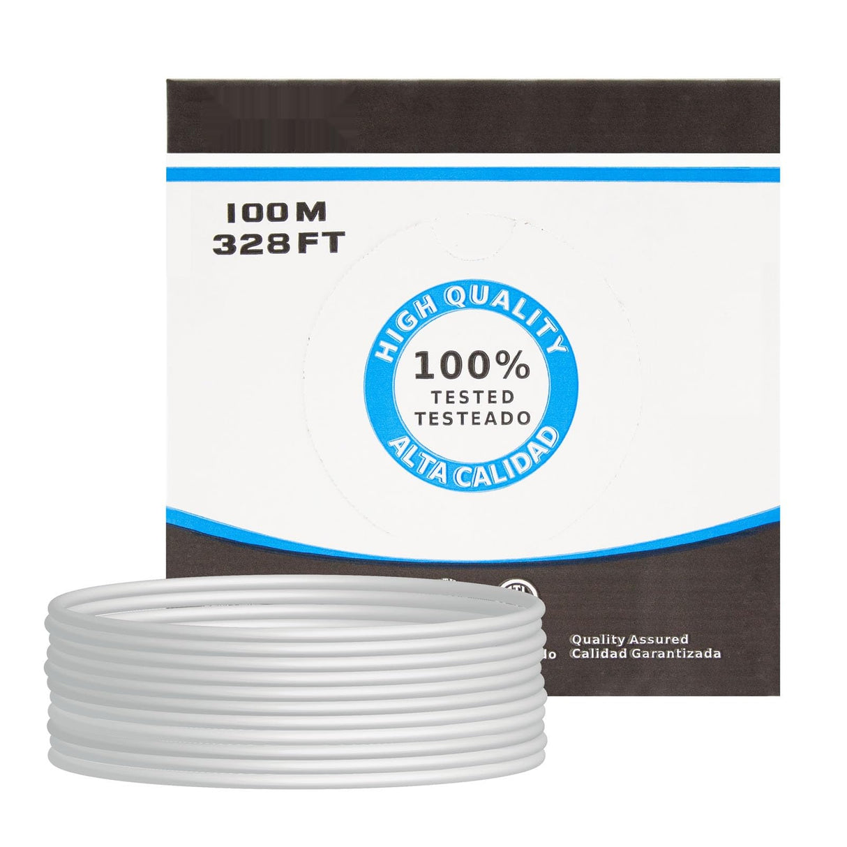 Blendend Cable de red Cat.6 FTP rígido AWG24, 100 m, ideal para conexión de alta velocidad y transmisión de datos en redes locales.