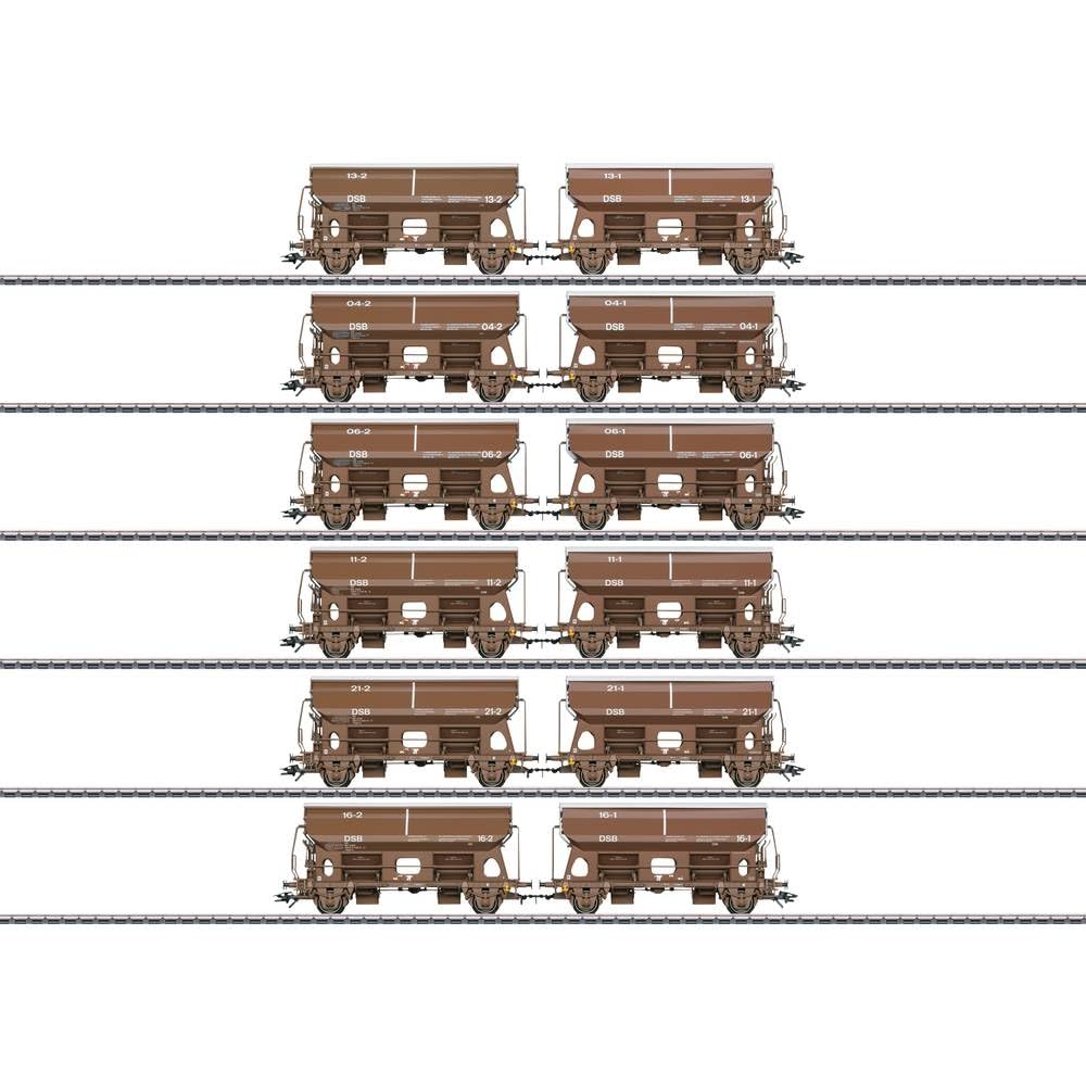 Märklin 046309 Juego de carritos basculantes, Color marrón