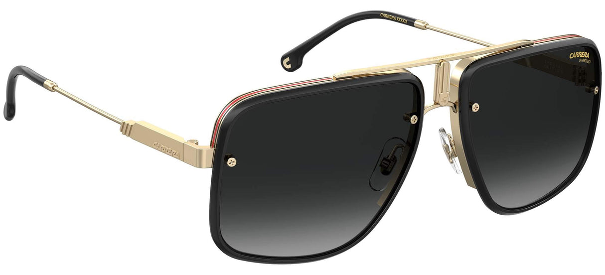 Carrera Gafas de Sol CA GLORY II Black On Gold/Grey Shaded 59/18/145 hombre