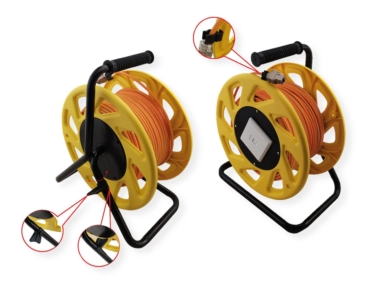 ROLINE Tambor de Cable RJ-45 Cat.6A (Clase EA), 60 m
