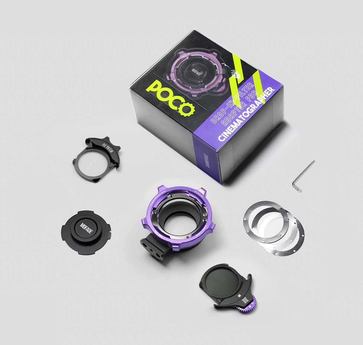 MOFAGE Poco Drop-In - Adaptador de Filtro estándar para Montaje en L