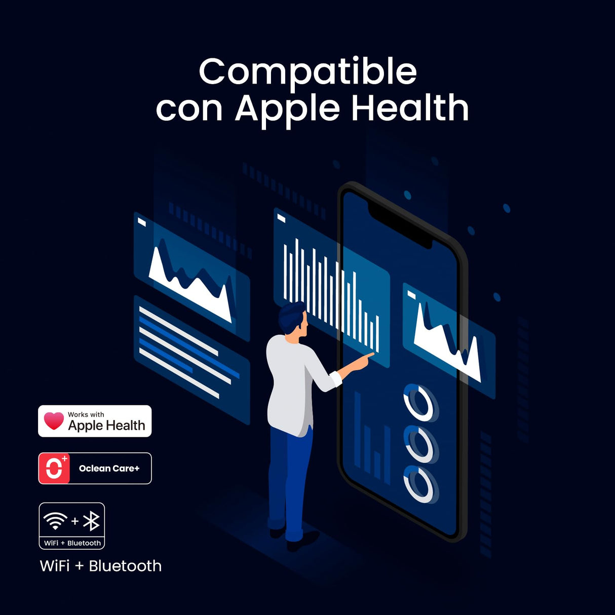 Cepillo eléctrico Oclean X Elite 10, AI cepillado personalizado,Pantalla táctil con seguimiento de 12 áreas, 40°de oscilación, 5 Modos, Temporizador, 40 Días, Pronóstico del tiempo, IPX7, Negro