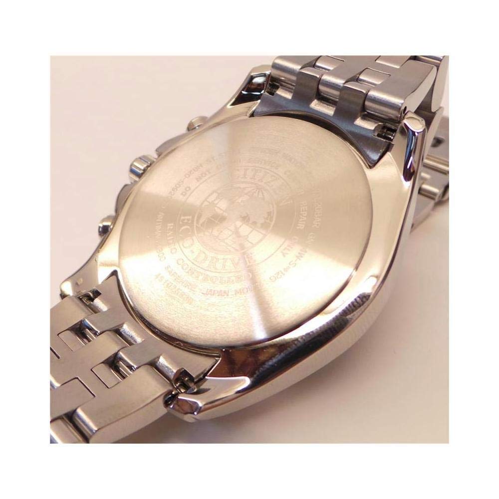 Citizen Reloj Dial Multi para Hombres de Eco-Drive con Correa en Acero Inoxidable AT9030-55L