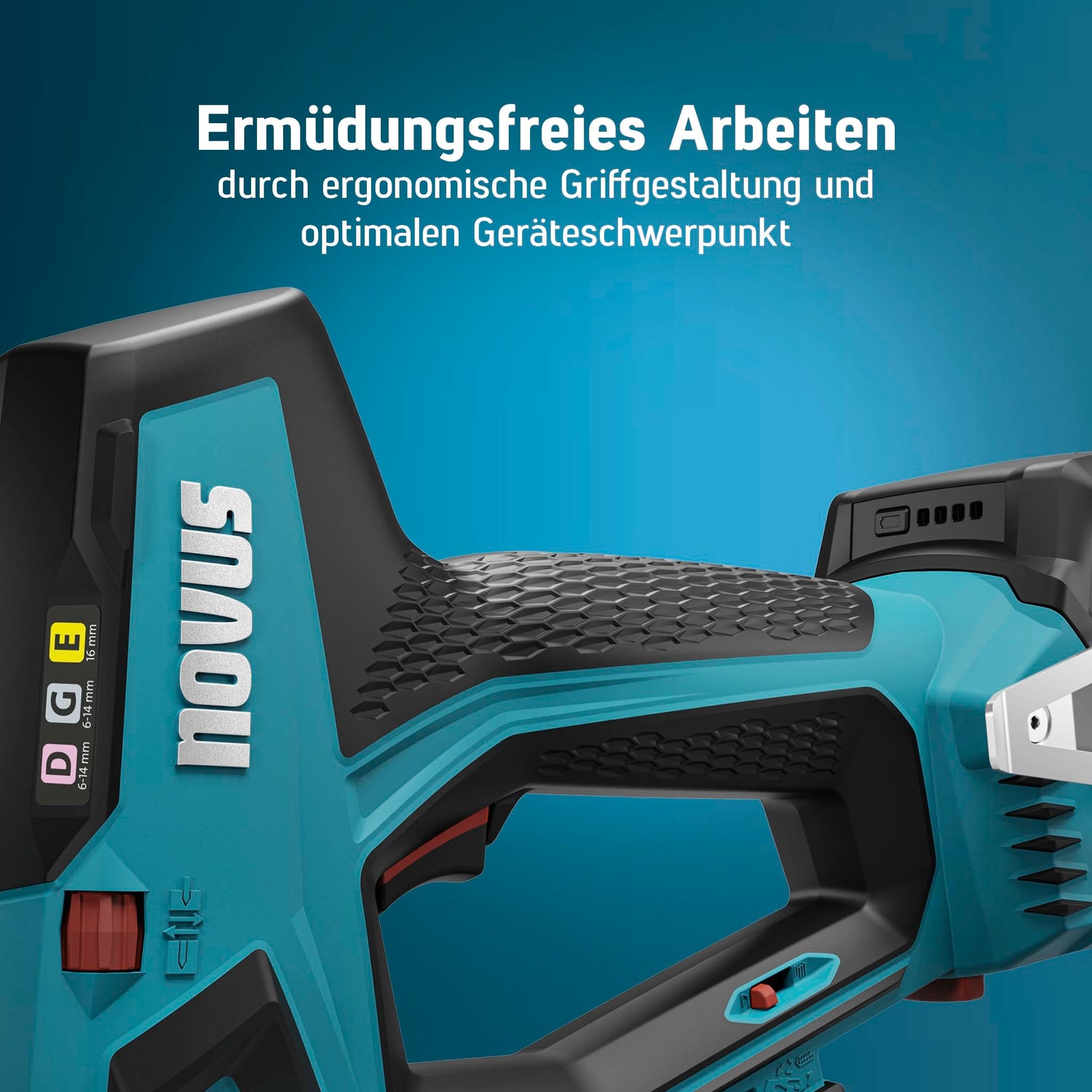 NOVUS TOOLS Juego de grapadora de batería J-551 con 9.800 grapas, para grapas de alambre plano de 6-14 mm y clavos de 16 mm, compatible con batería CAS de iones de litio de 18 V, sin batería ni