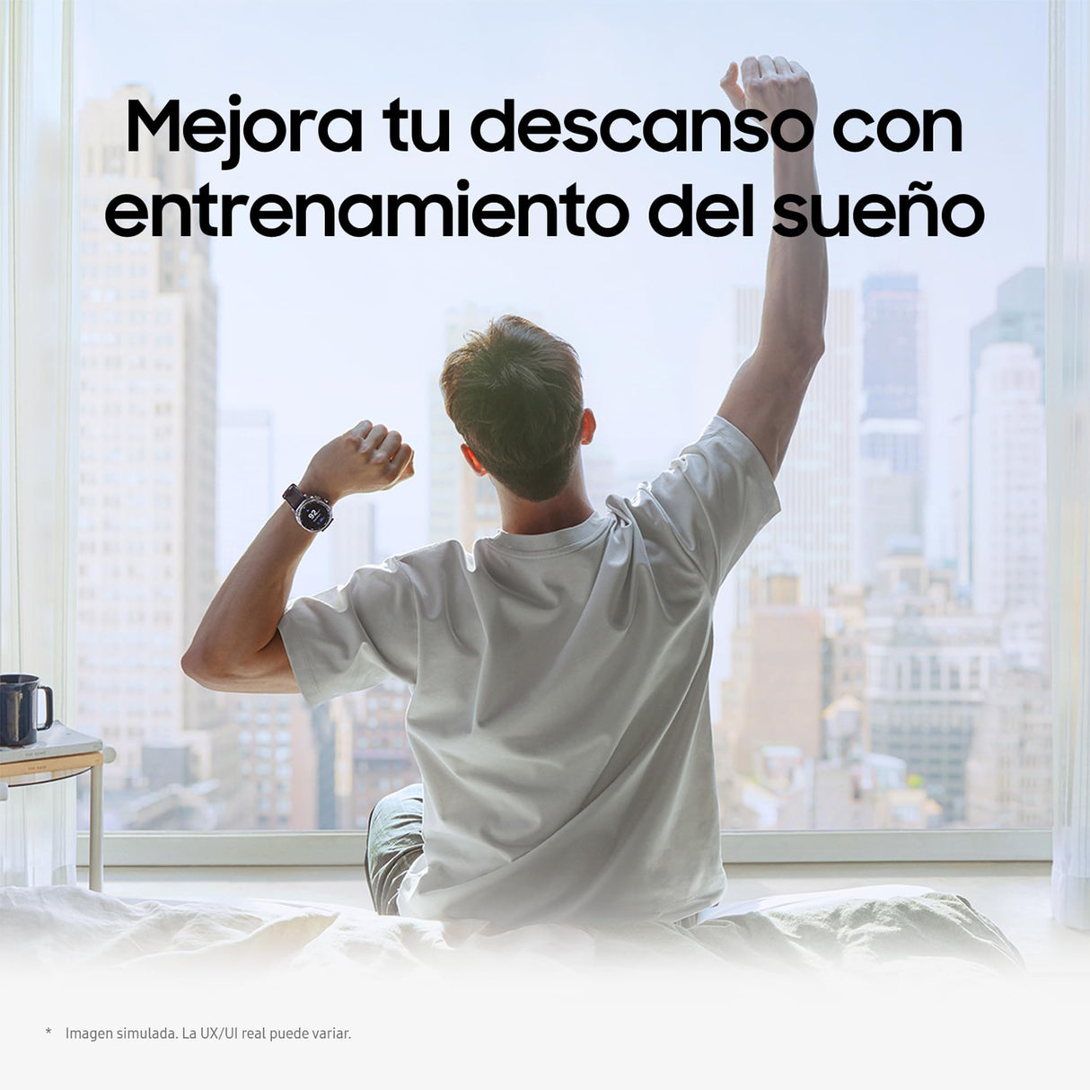 Samsung Galaxy Watch8 Classic 46mm, Bluetooth, Correa Híbrida, Smartwatch con Diseño con Bisel Giratorio, Garantía 3 Años + 1 año Extra, Blanco (Versión Española)
