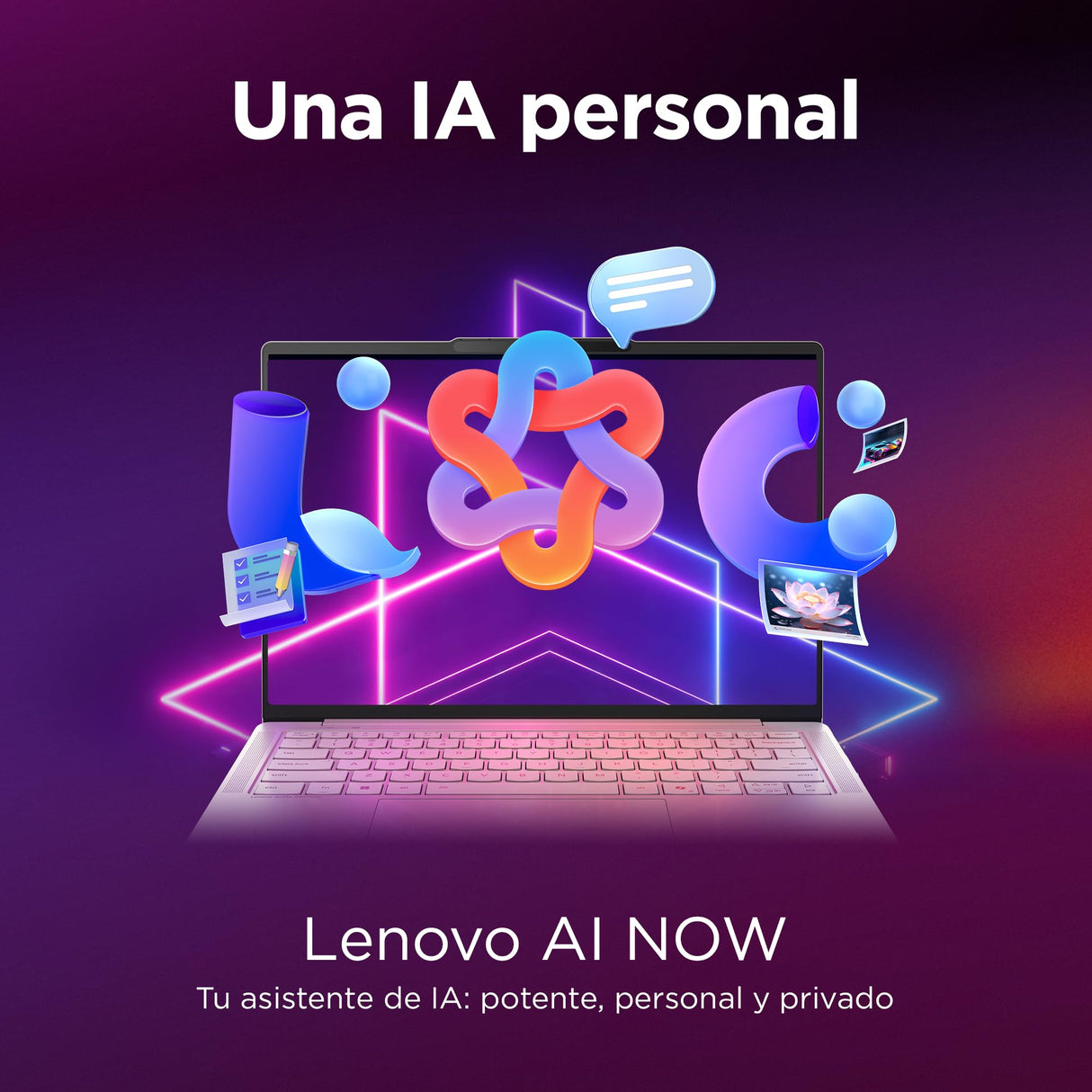 Lenovo Yoga Slim 7 Gen 10 – Ordenador Portátil IA Aura Edition - 14'' OLED (Intel Core Ultra 7 258V, Intel AI Boost 47 Tops, 32GB RAM, 1TB SSD, Win11 Home, Wi-Fi7, Copilot+ PC) QWERTY Español, Gris