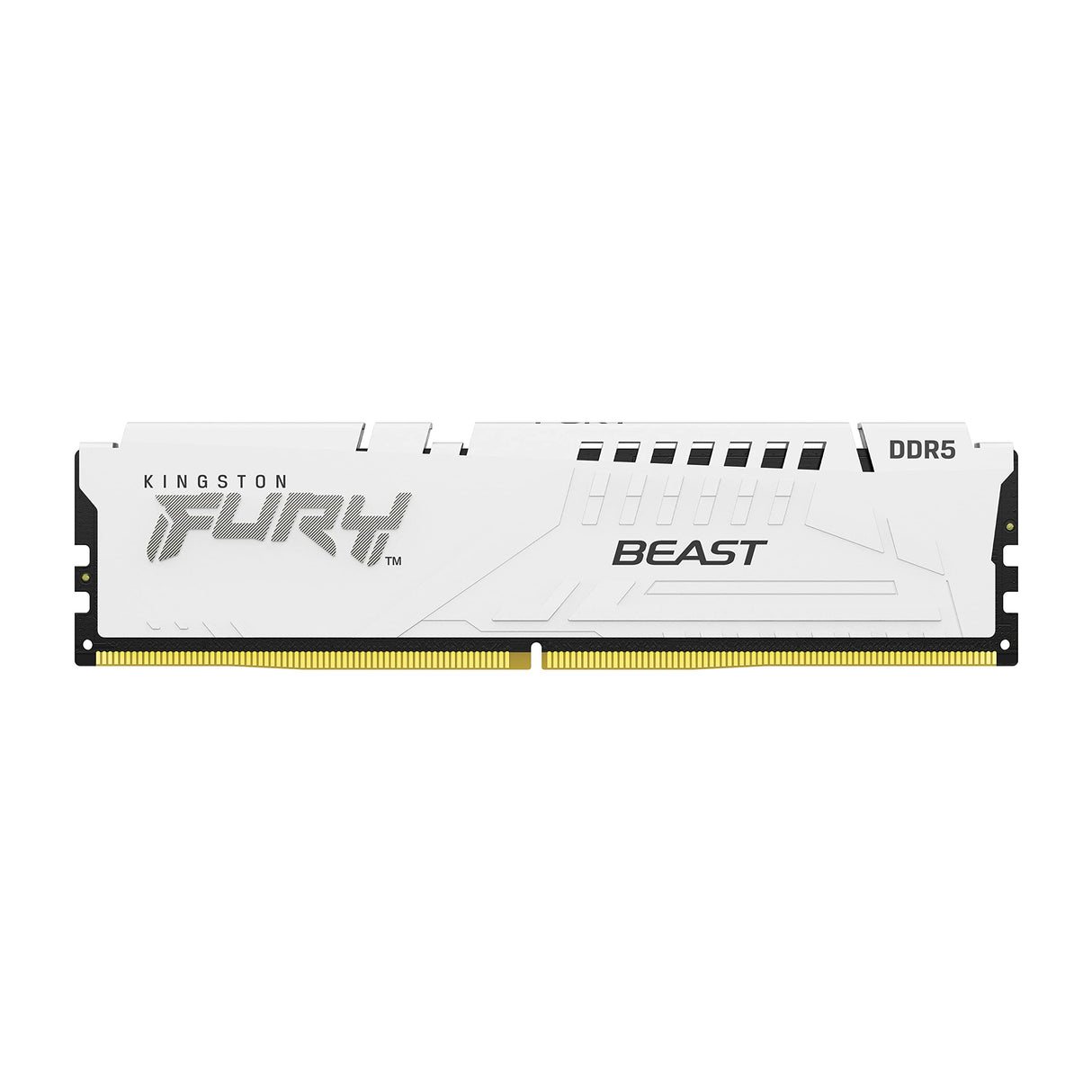 Kingston FURY Beast Blanco XMP DDR5 128GB 5200MT/s CL40 DIMM Memoria gamer para Ordenadores de sobremesa (Kit de 4) - KF552C40BWK4-128