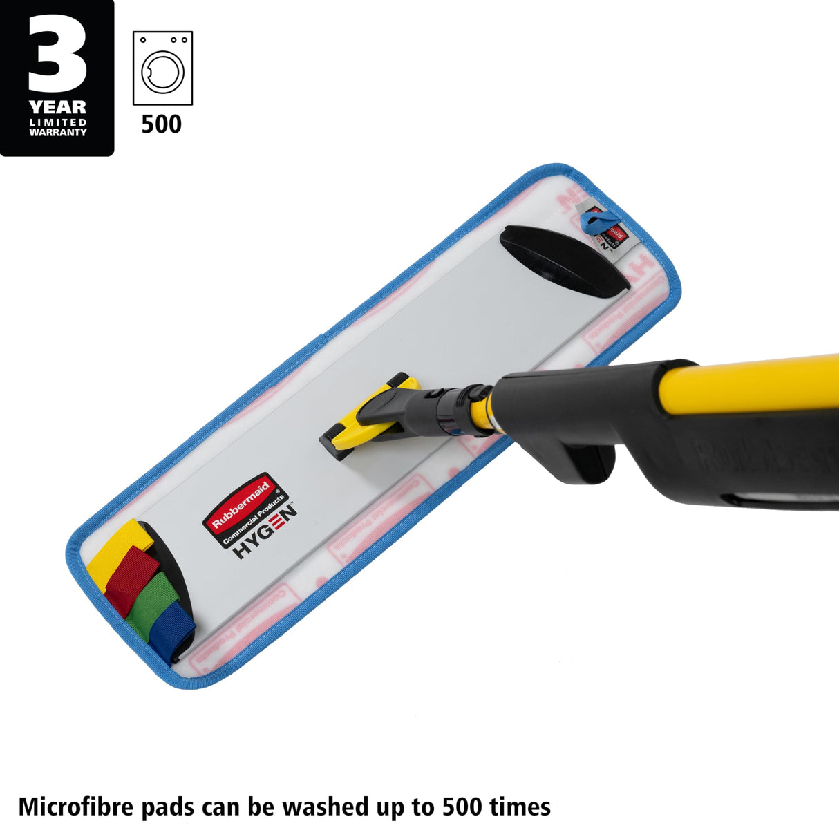 Rubbermaid Commercial Products R050669 - Fregona de pulso con marco y 2 cabezales