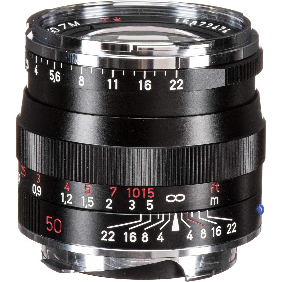 Carl Zeiss Planar T* 2/50 ZM - Objetivo (MILC, 6/4, 5 cm, Negro, 5.2 cm, 4.3 cm)