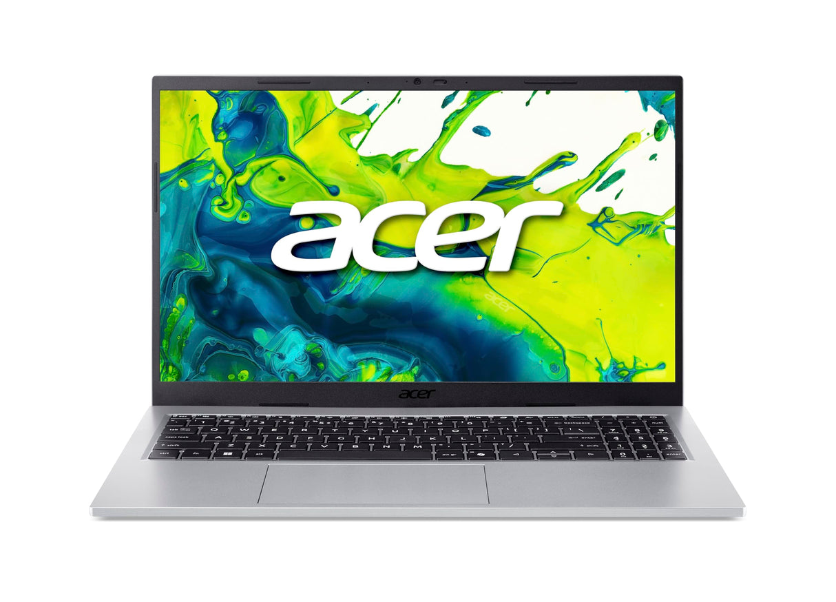 Acer Aspire Go 15 (AG15-72P-52M0) Ordenador portátil, Pantalla IPS FHD de 15,6", Intel Core 5 120U, 16 GB de RAM, SSD 512 GB, Tarjeta gráfica Intel, Windows 11, Teclado QWERTY, Plata