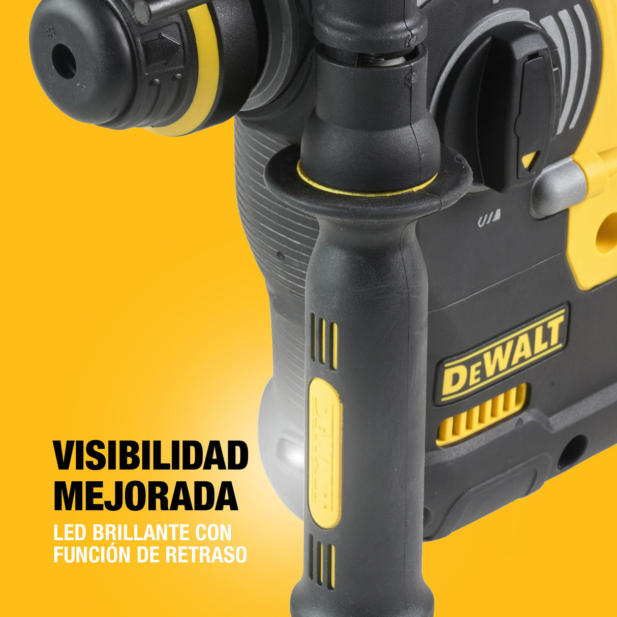 DEWALT Martillo Electroneumático Brushless 24mm SDS-Plus 18V XR , Unidad Sin Batería ni Cargador, DCH273NT-XJ