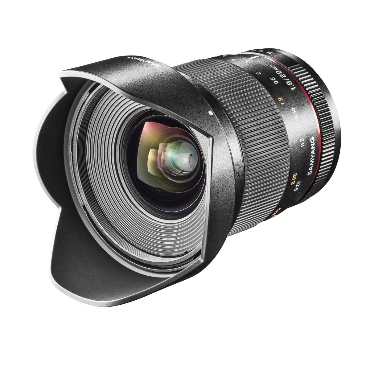 Samyang DSLR - Objetivo fotográfico para Sony E (20 mm, F1.8 ED, AS UMC), Negro