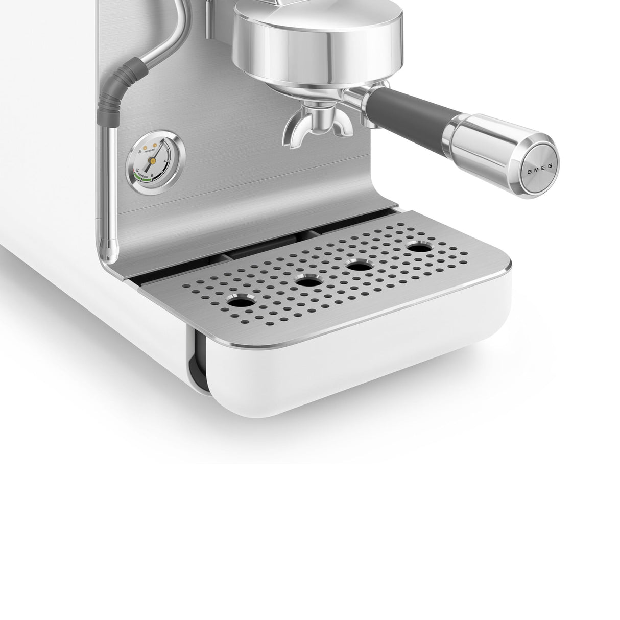 SMEG EMC02WHMEU, Cafetera espresso minipro Collezione, White (matte)