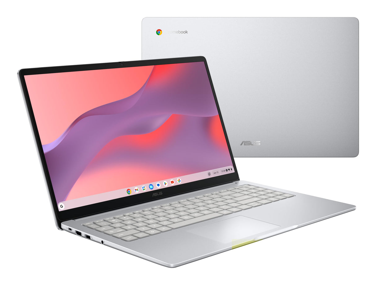 ASUS Chromebook CX1505CKA-S70110 - Ordenador Portátil 15.6" Full HD (Intel Celeron N4500, 8GB RAM, 128GB eMMC, UHD Graphics, ChromeOS) Gris Puro - Teclado QWERTY español