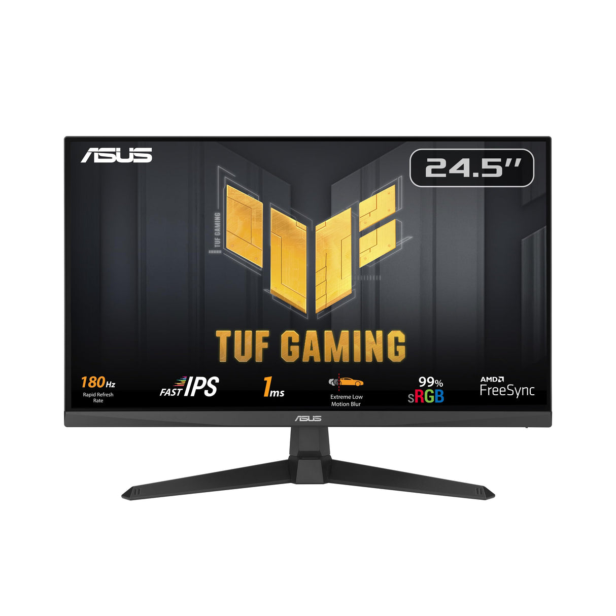 ASUS TUF Gaming VG259Q3A - Monitor gaming de 24,5 pulgadas, Full HD (1920x1080), 180 Hz, Fast IPS, ELMB, 1 ms (GTG), FreeSync, Variable Overdrive, 99% sRGB
