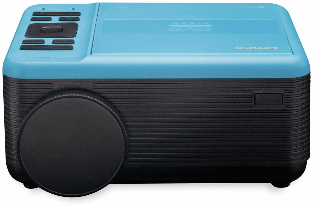 Lenco LPJ-500 - Proyector Bluetooth (2800 lúmenes, 30.000 horas de vida útil, Full HD, Bluetooth 5.0, 2 entradas HDMI, USB, puerto SD, AV-in, VGA, color azul)
