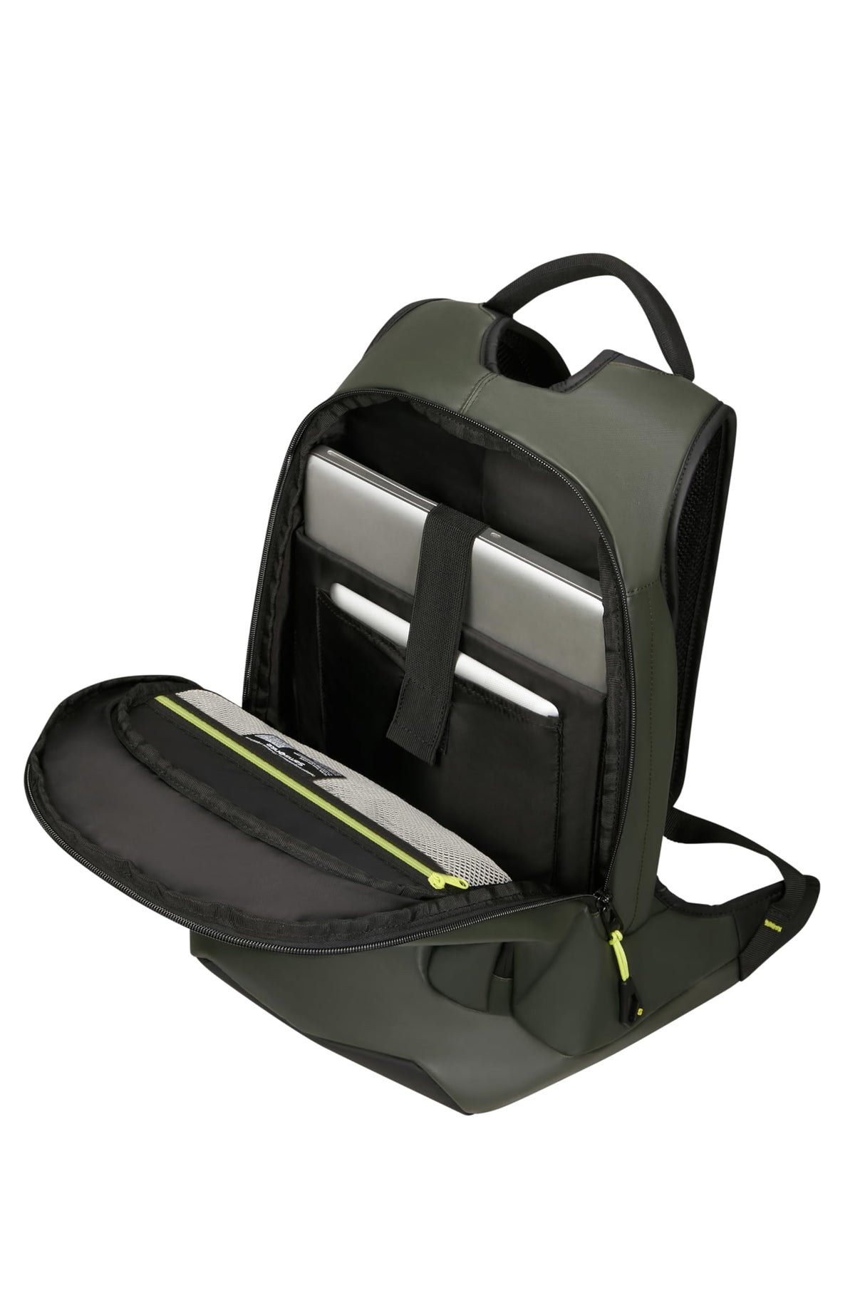 Samsonite Paradiver Light - Mochila portátil L+ 15.6 pulgadas, 48 cm, 24 L, Verde Selva