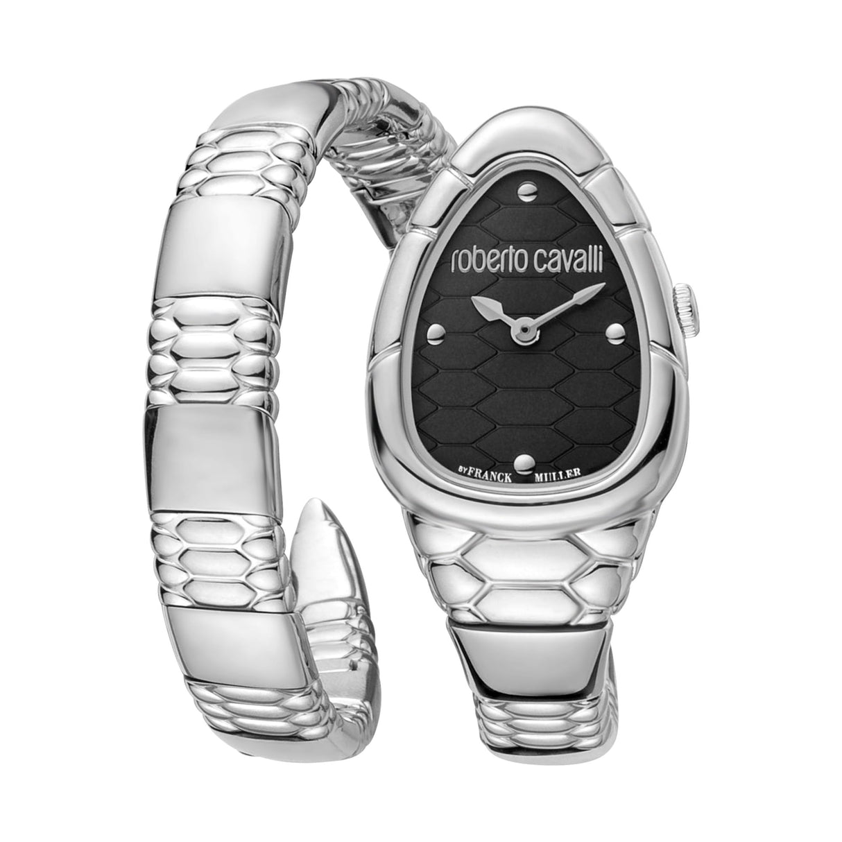 Roberto Cavalli by Franck Muller Reloj Analógico para Mujeres de Cuarzo con Correa en Acero Inoxidable RV1L184M0021