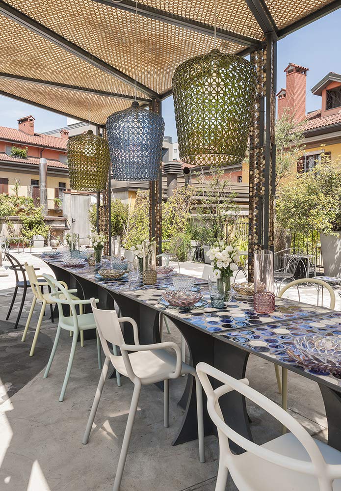 Kartell Kabuki, Lámpara colgante, Indoor, Cristal