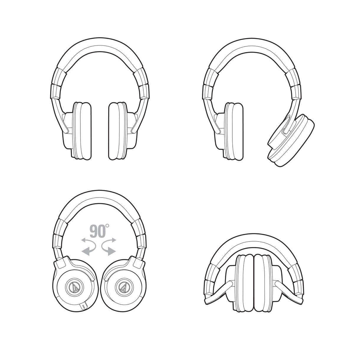 Audio-Technica M40x Auriculares Profesionales para Monitorización en Estudio Negro