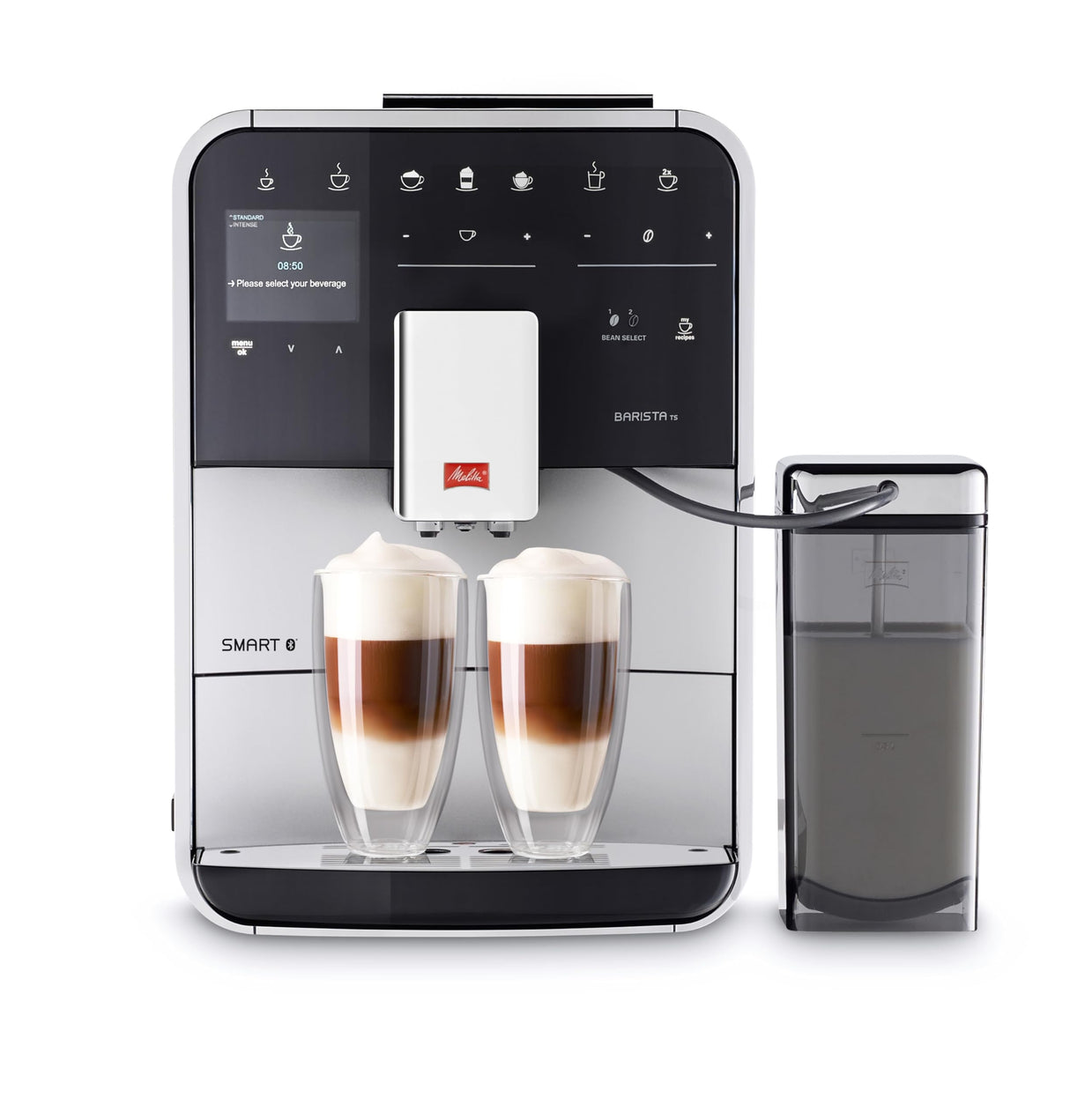 Melitta F850-101 Máquina de Café Automática Caffeo Barista TS Smart (Plata) F 850-101, 1450 W, 1.8 litros